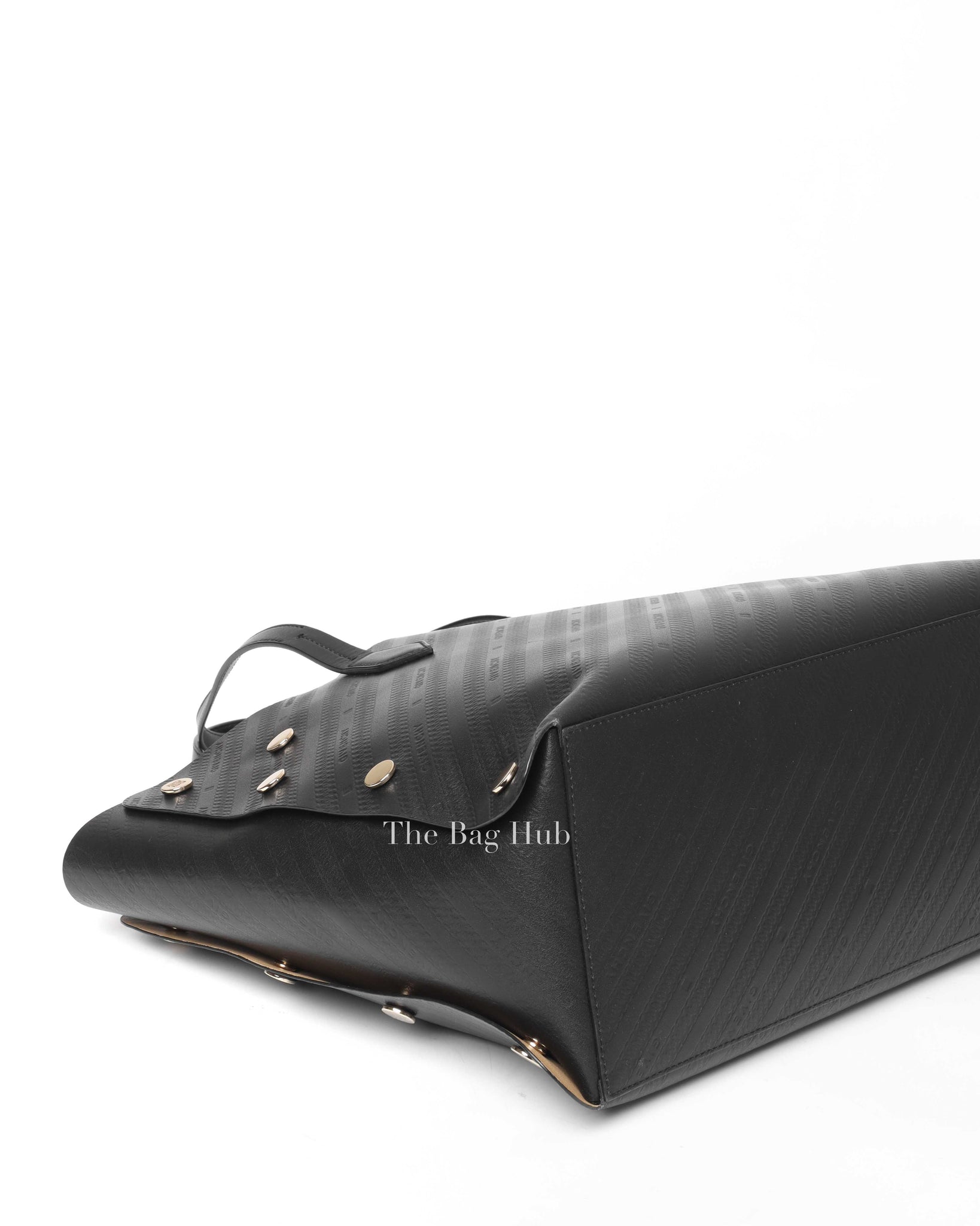 Givenchy Black Leather Medium Bond Shopper Tote Bag-7