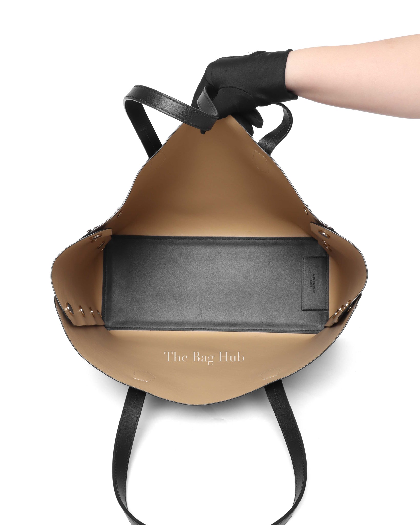 Givenchy Black Leather Medium Bond Shopper Tote Bag-11
