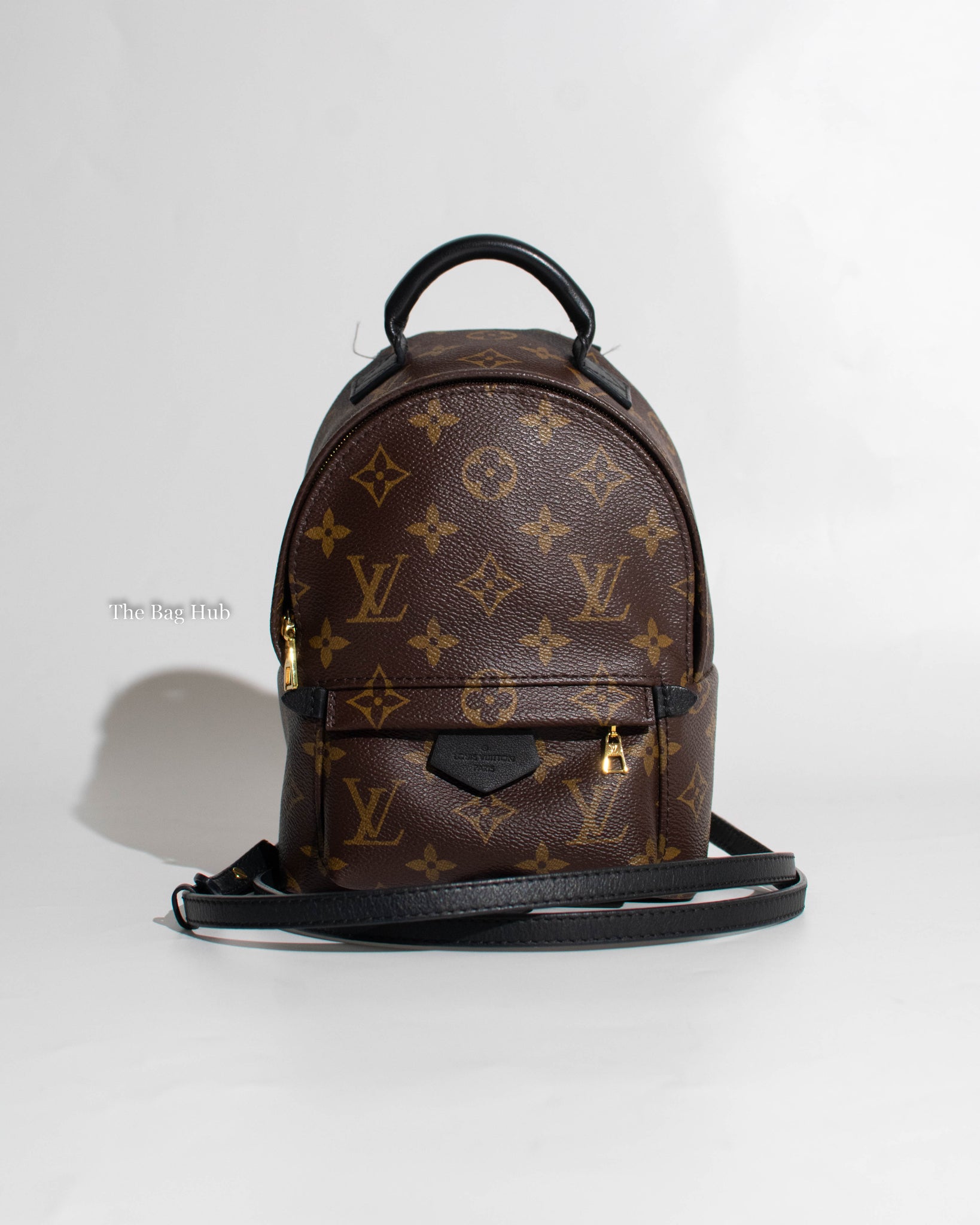Louis Vuitton Black/Monogram Mini Palm Springs Backpack