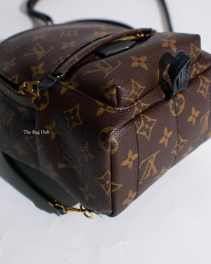 Louis Vuitton Black/Monogram Mini Palm Springs Backpack