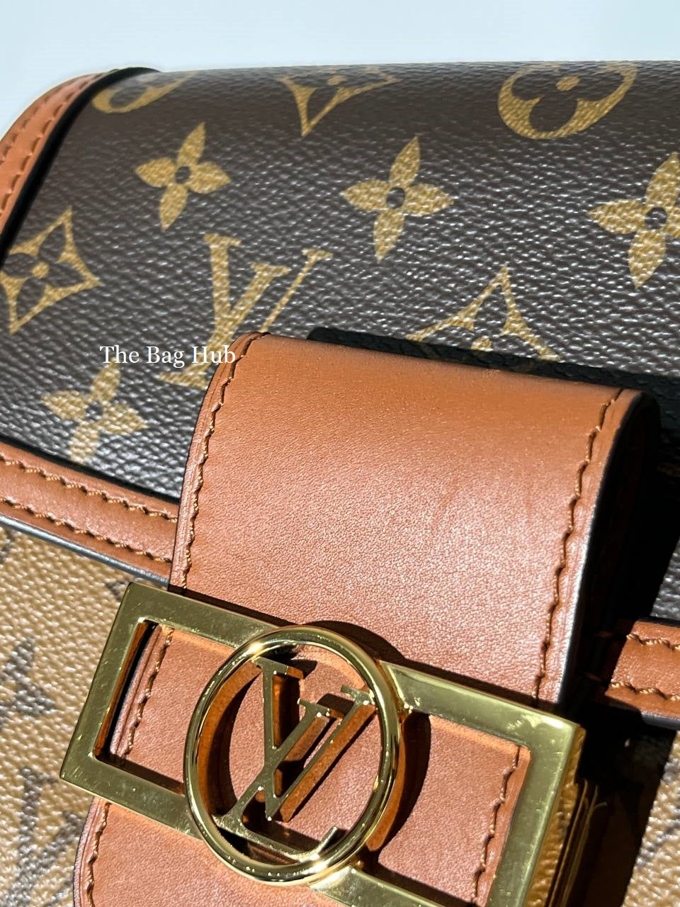 Louis Vuitton Dauphine Shoulder Bag Reverse Monogram Canvas Mini Brown