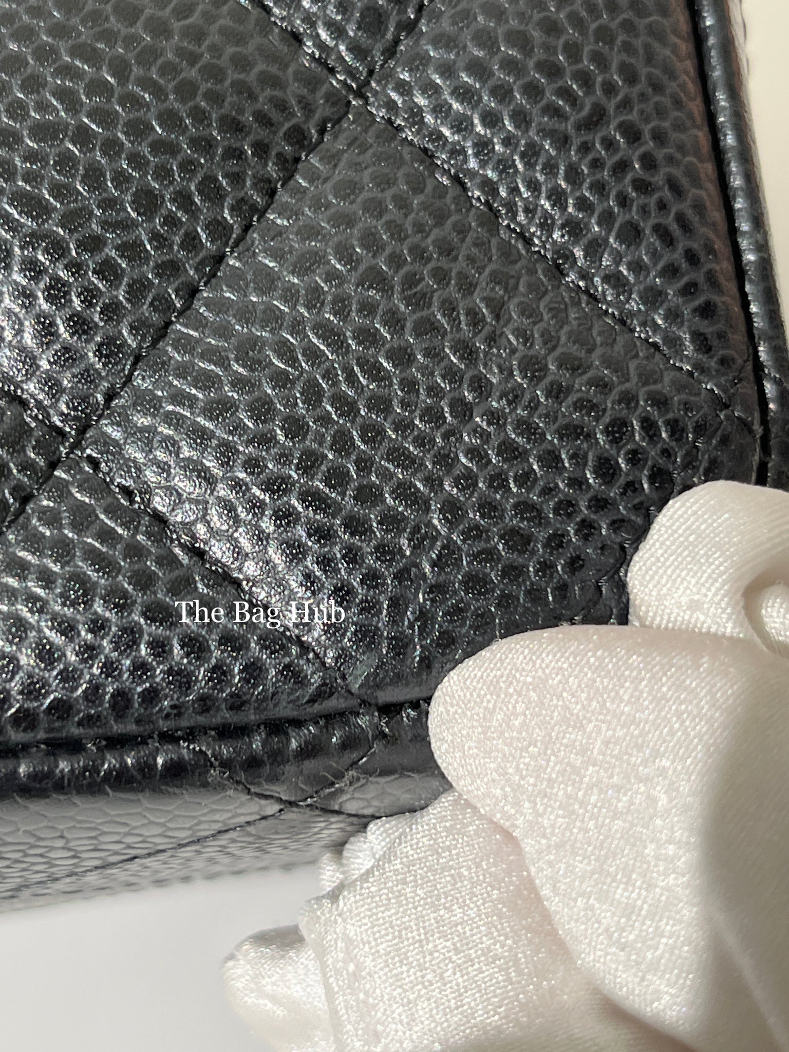 tas shoulder-bag Chanel Maxi Black Lambskin Leather #13 SHW Shoulder Bag