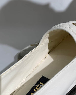 Chanel White Leather Espadrilles Size 37C-12