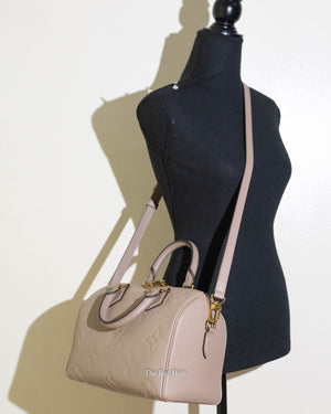 Louis Vuitton Turtledove Empreinte Leather Speedy 25 Bandouliere Crossbody Bag