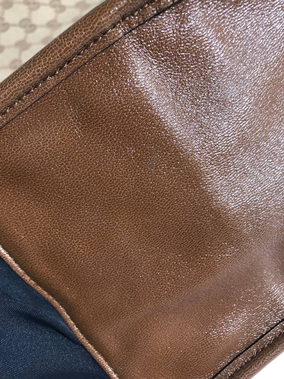 Gucci Brown GG Canvas Horsebit Medium 1955 Tote Bag