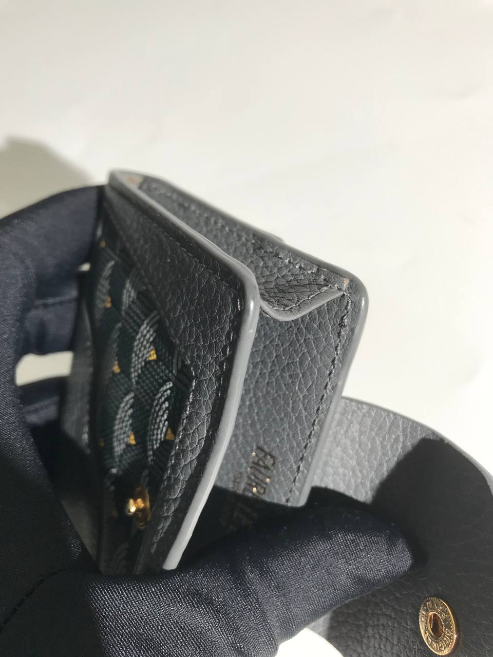 Faure Le Page Holster Wallet on Strap (Grey Leather)