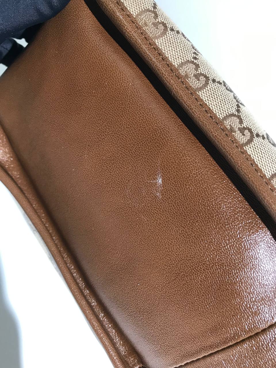 Gucci Brown GG Canvas Horsebit Medium 1955 Tote Bag