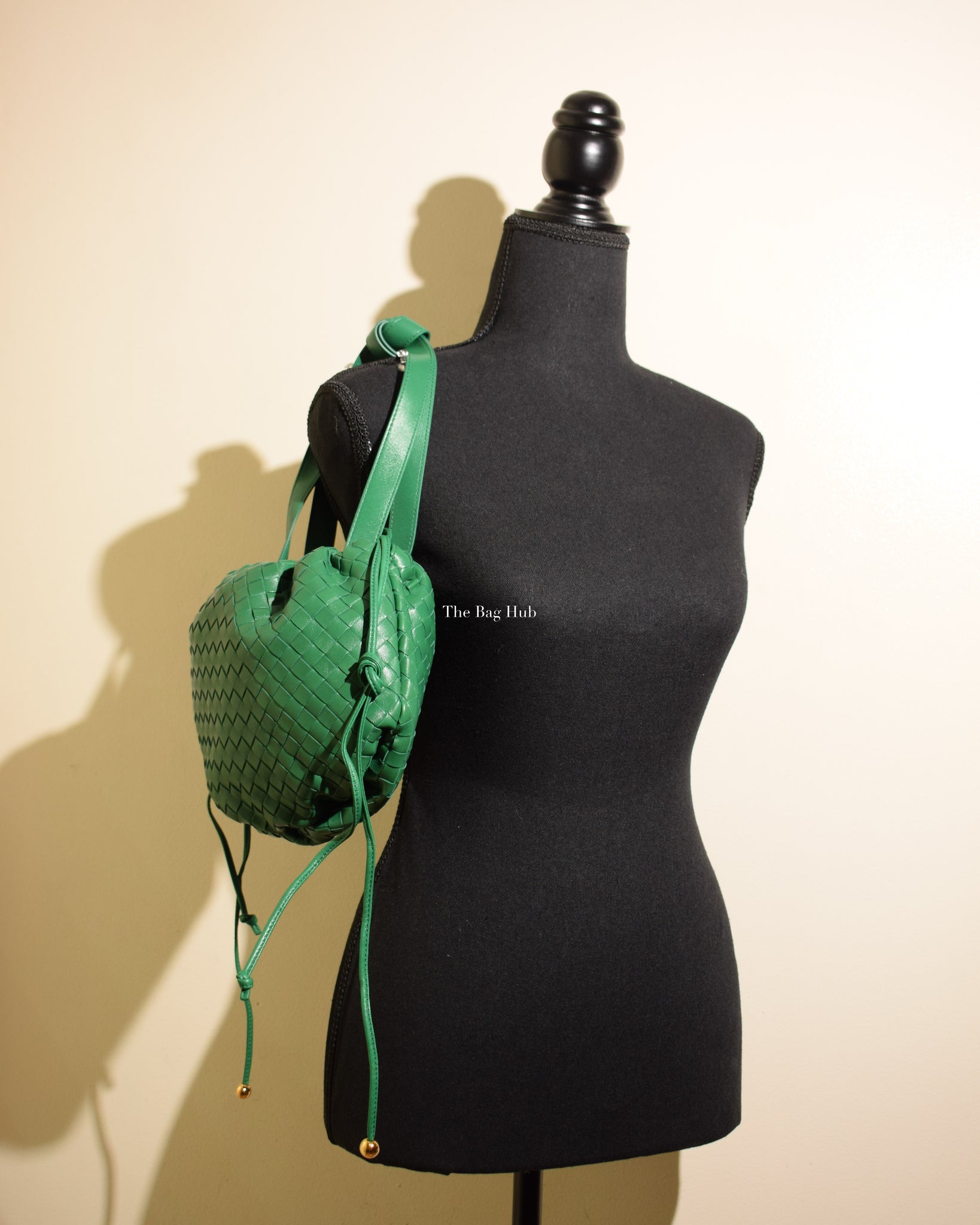 Bottega Veneta Green Intrecciato Small Bulb Bag