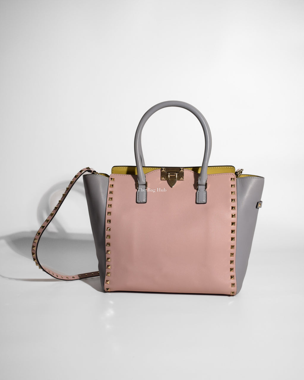 Valentino Garavani Tricolor Rockstud 2-way Tote Bag