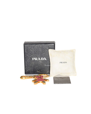 Prada Peonia Ule Bear Key Ring
