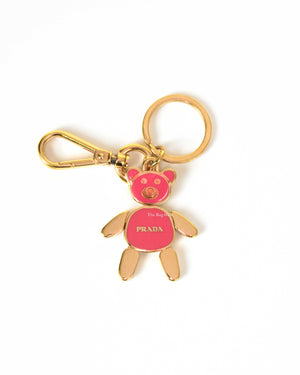 Prada Peonia Ule Bear Key Ring