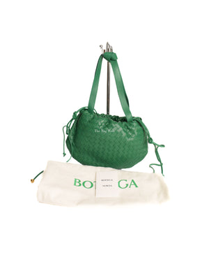 Bottega Veneta Green Intrecciato Small Bulb Bag