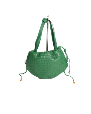 Bottega Veneta Green Intrecciato Small Bulb Bag