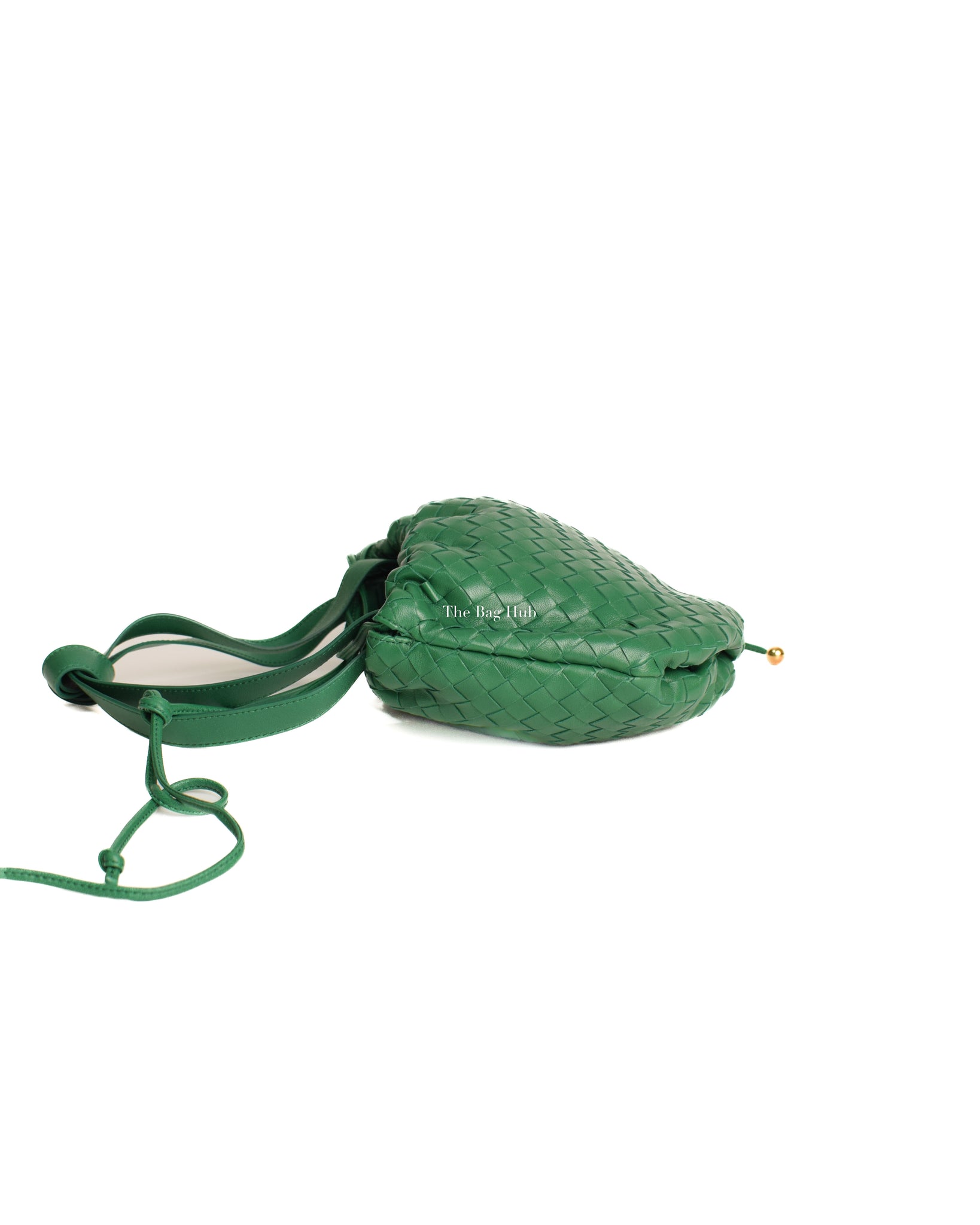 Bottega Veneta Green Intrecciato Small Bulb Bag