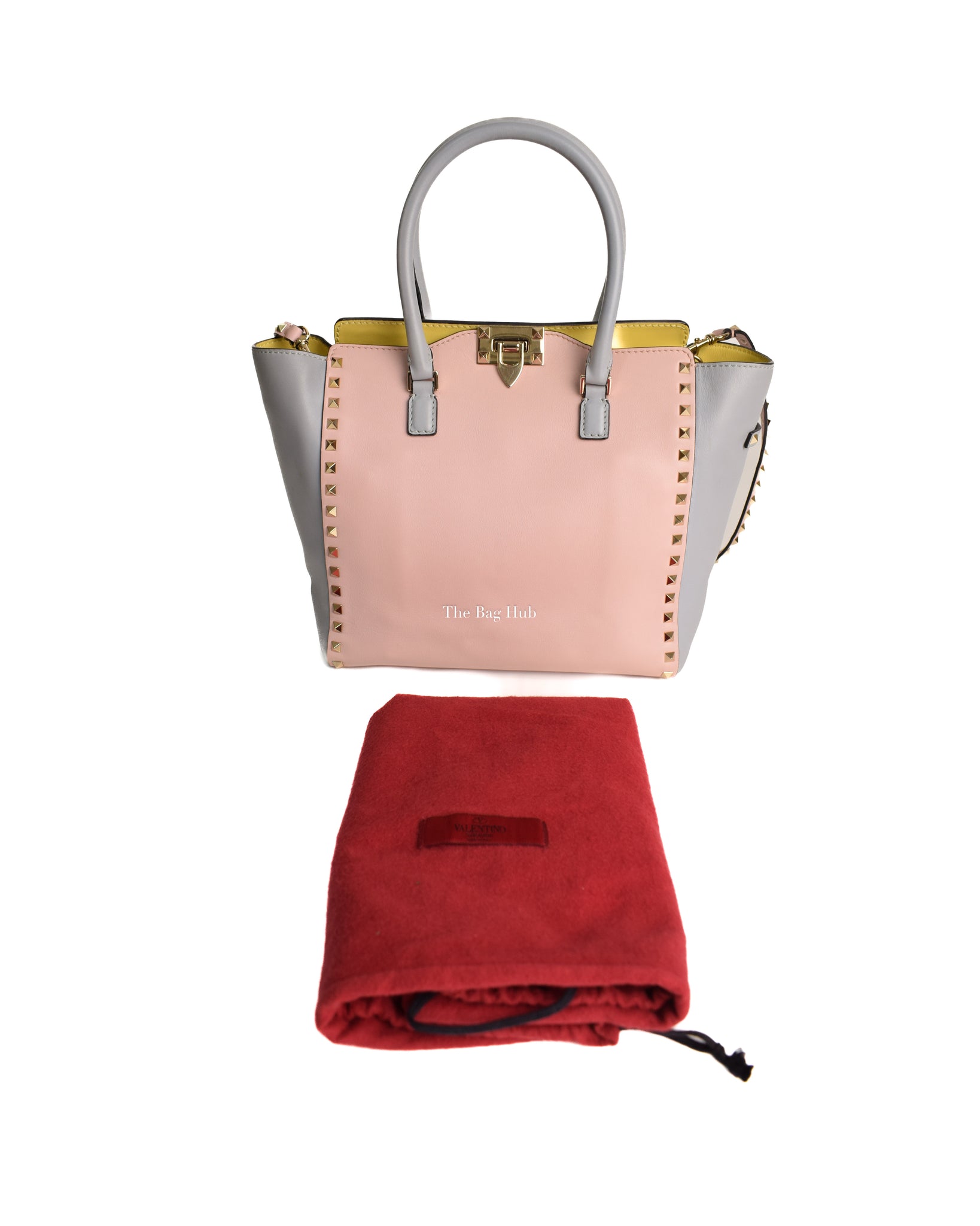 Valentino Garavani Tricolor Rockstud 2-way Tote Bag