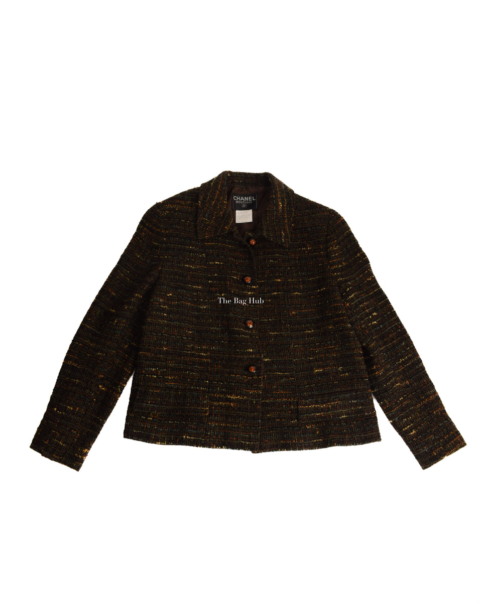 Chanel // 1998 Autumn Brown Tweed Jacket – VSP Consignment