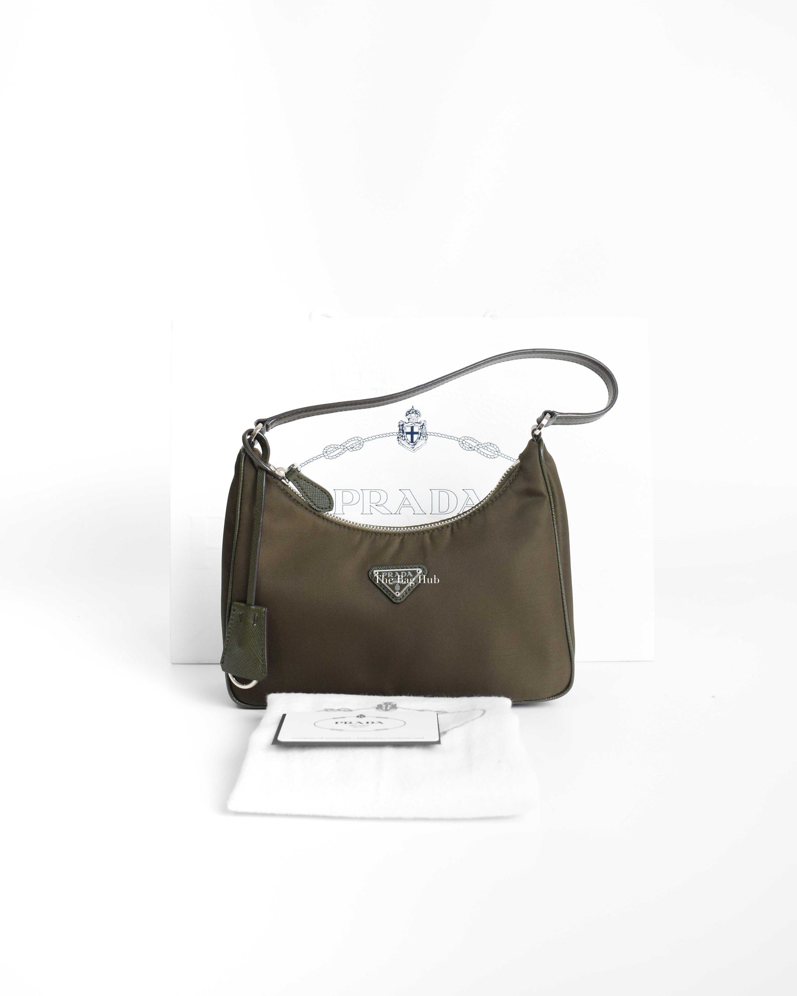 Prada Camouflage Green Nylon Re-Edition 2005 Mini Bag