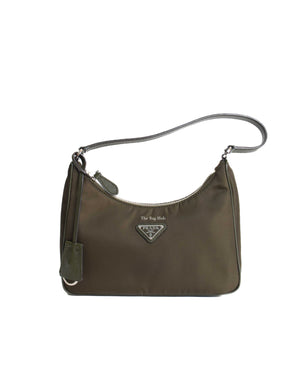 Prada Camouflage Green Nylon Re-Edition 2005 Mini Bag