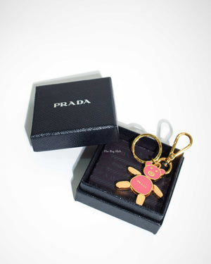 Prada Peonia Ule Bear Key Ring