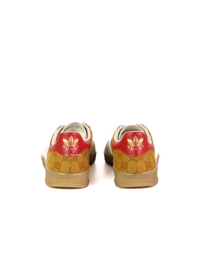 Gucci x Adidas Beige Brown GG Canvas Gazelle Sneakers Size 8 | The 