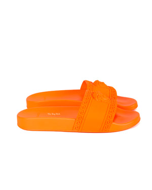 Versace Coral La Medusa Palazzo Slides Men Size 42