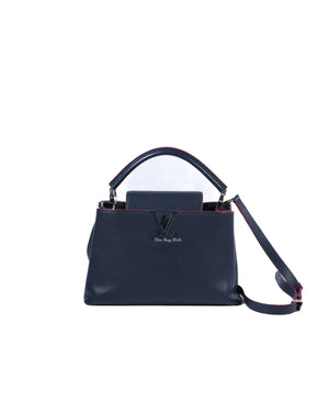 Louis Vuitton Navy Blue Capucines MM Bag-2