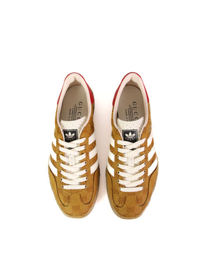 Gucci x Adidas Beige Brown GG Canvas Gazelle Sneakers Size 8 | The 