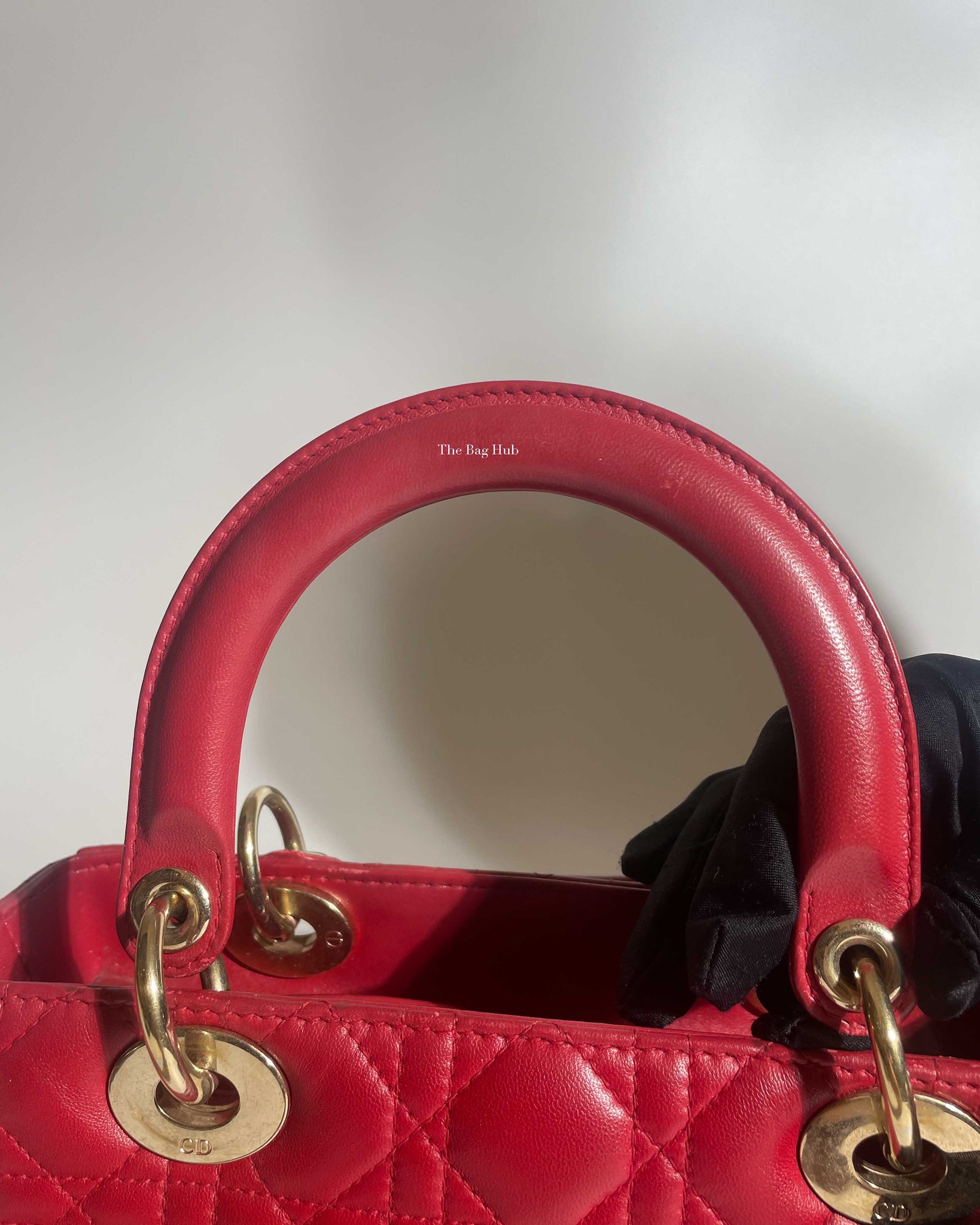 Dior Red Lady Dior Small Bag