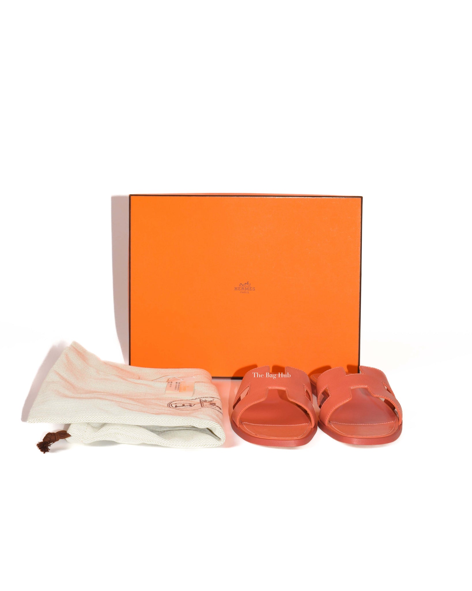 Hermes Oran Sandal Rouge Blush Chevre 37 – Mightychic