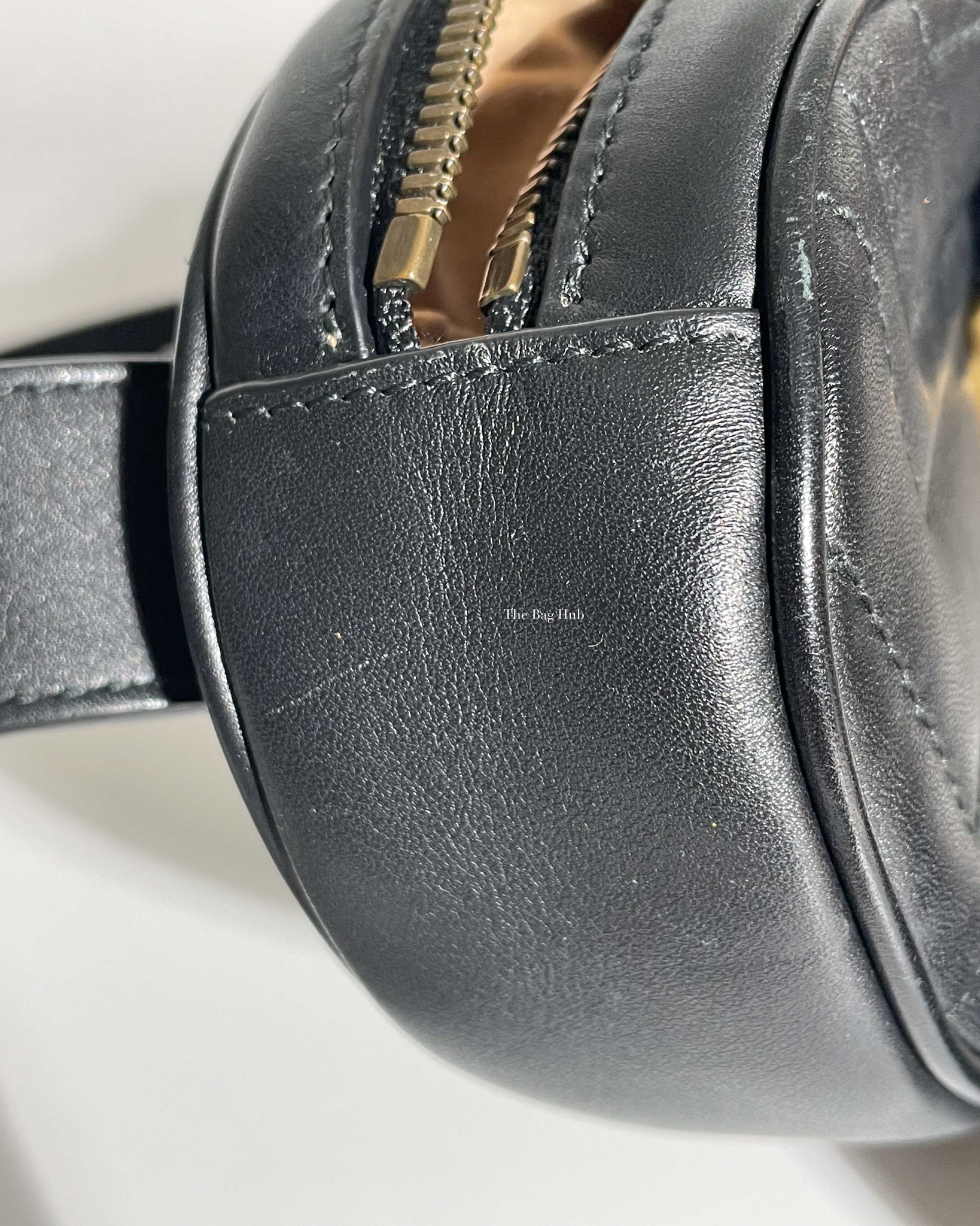 Gucci Black GG Marmont Matelasse Belt Bag-15