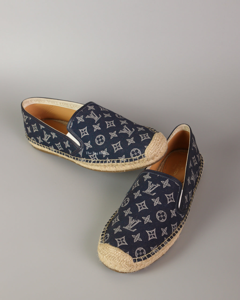 Louis Vuitton Navy Monogram Canvas Espadrilles Size 8 Men's - 1