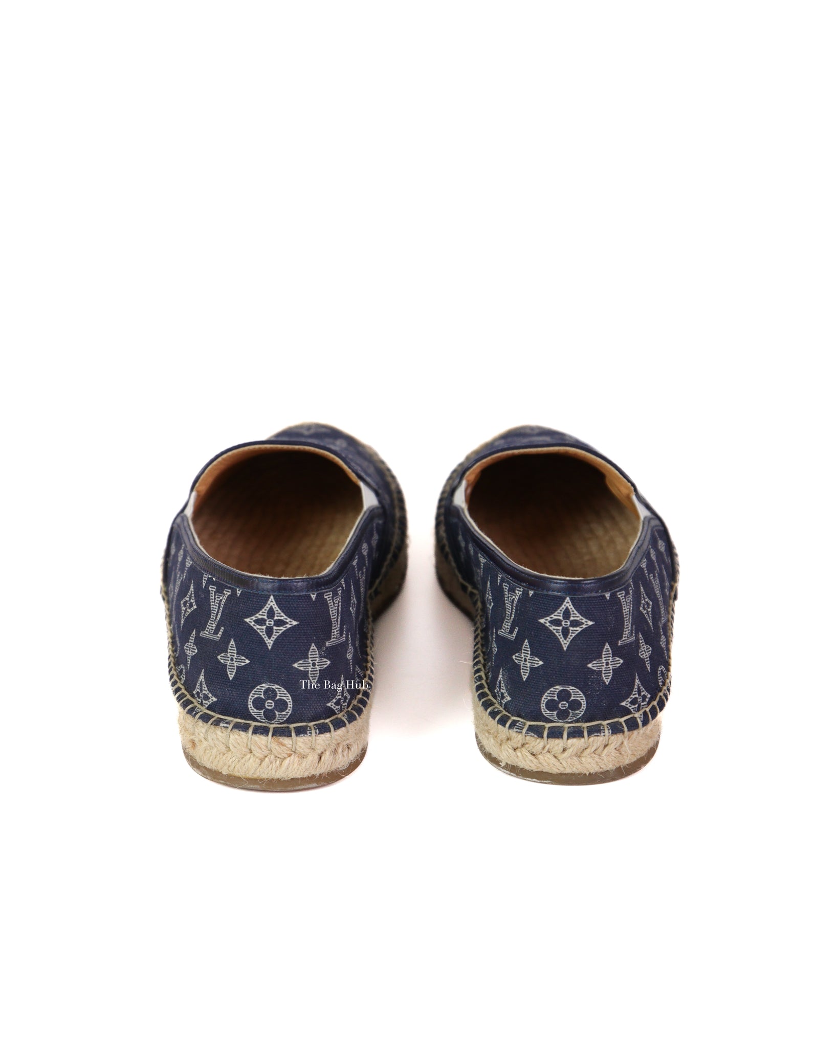 Louis Vuitton Navy Monogram Canvas Espadrilles Size 8 Men's - 7