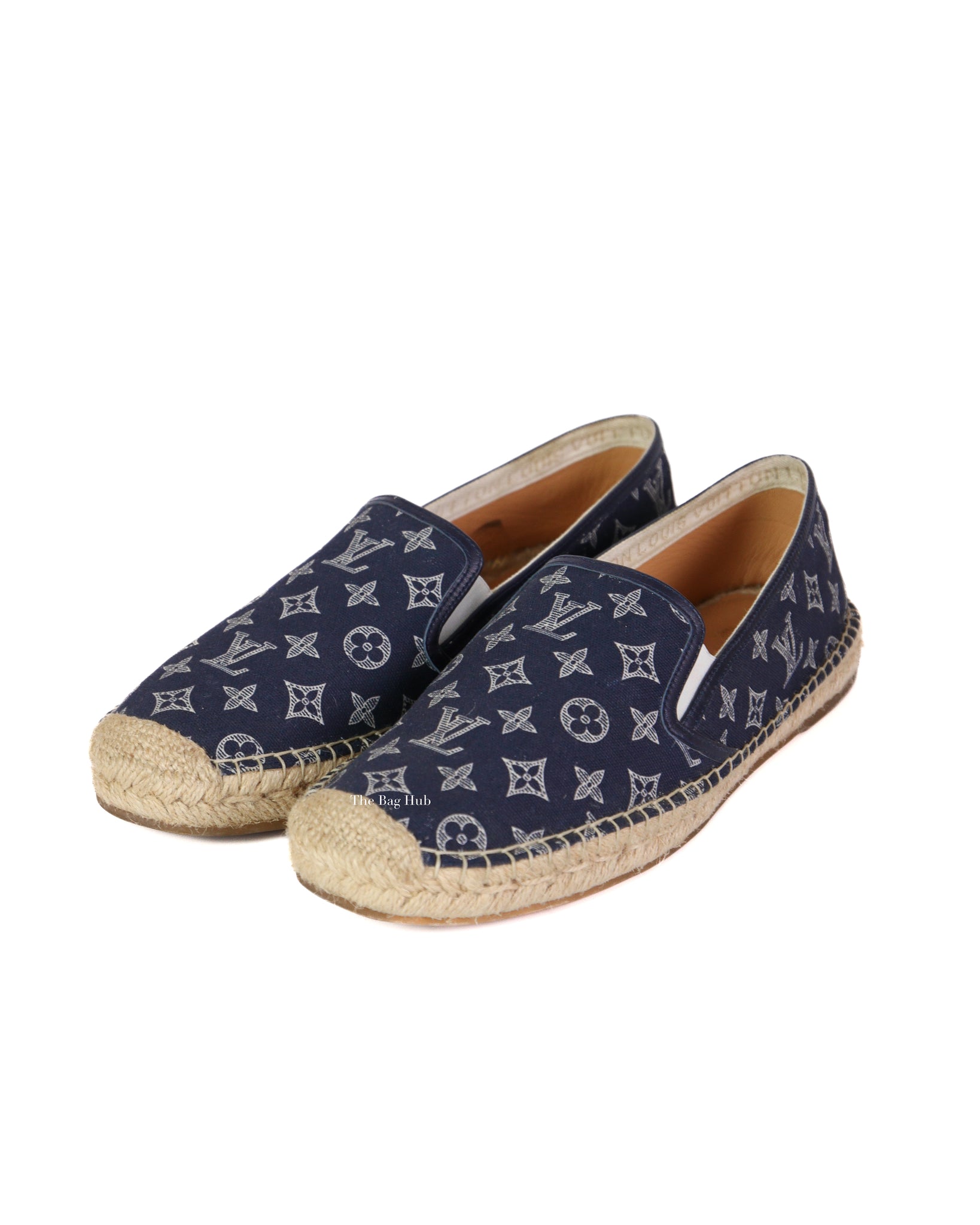 Louis Vuitton - Authenticated Espadrille - Cloth Blue Plain for Men, Very Good Condition