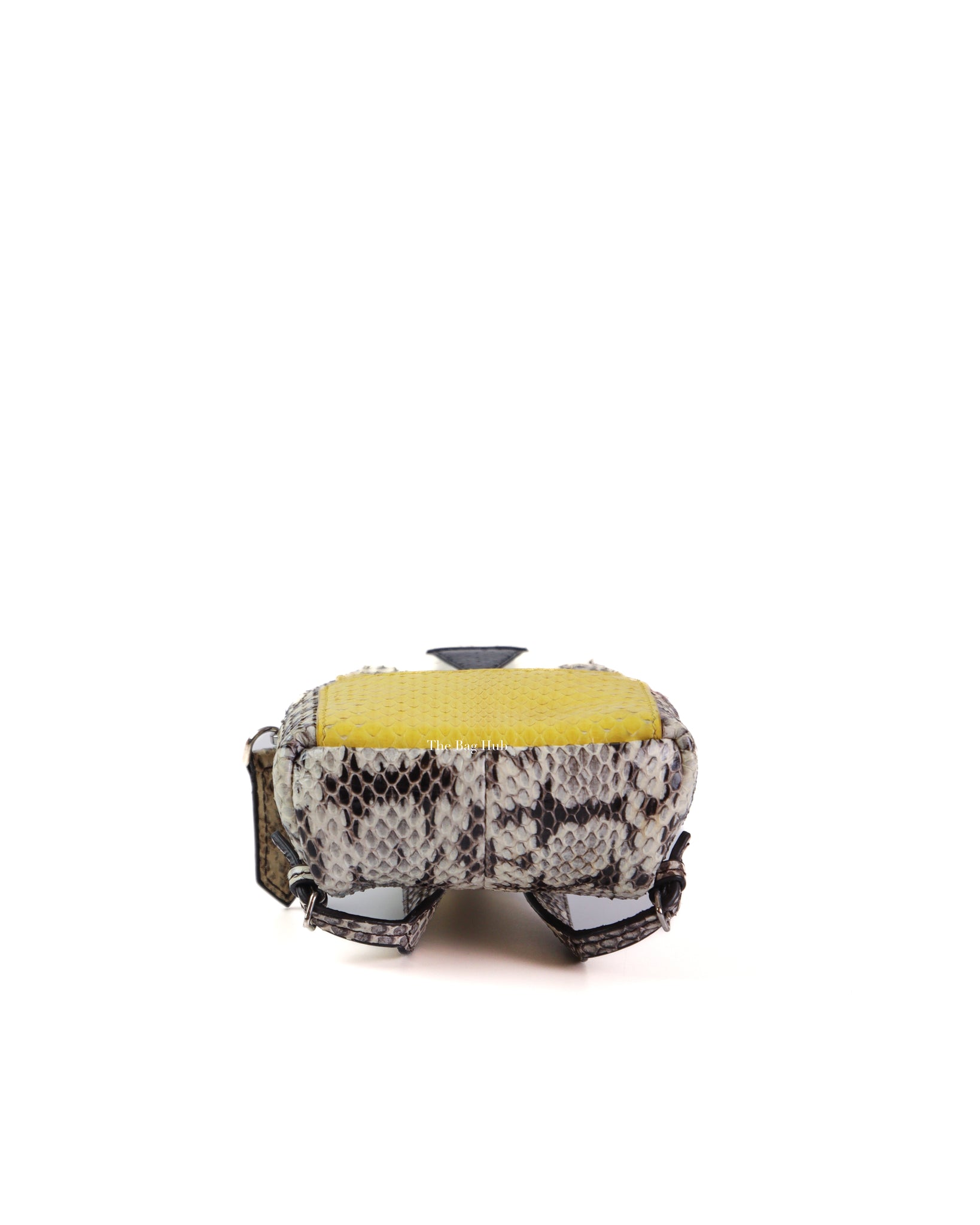 Fendi Multicolored Python and Fur Mini Monster Backpack Charm-6
