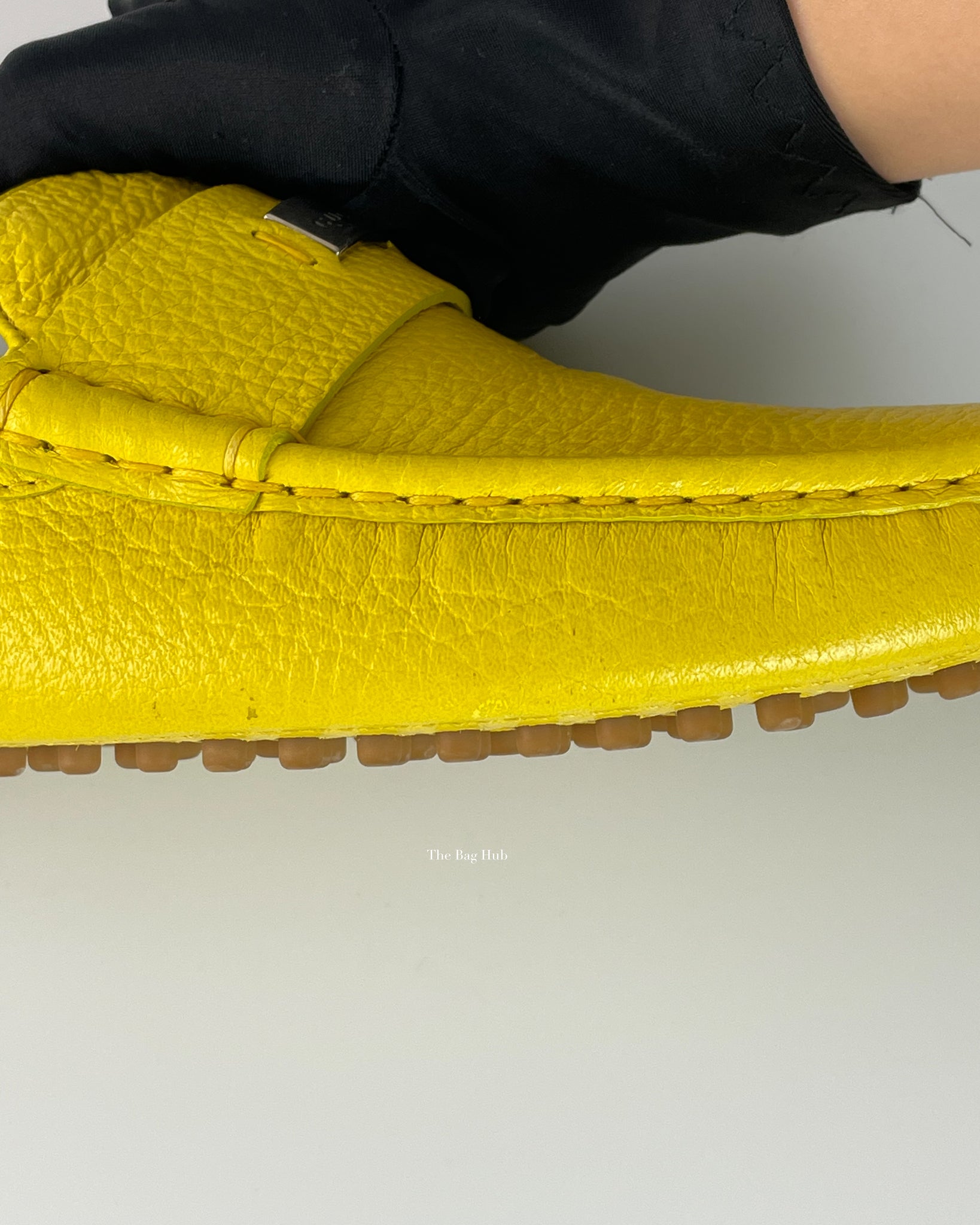 Gucci Yellow New Men's Driving Loafers Size 38.5-12