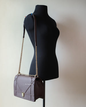 Dior Bordeaux Large Diorama Flap Bag