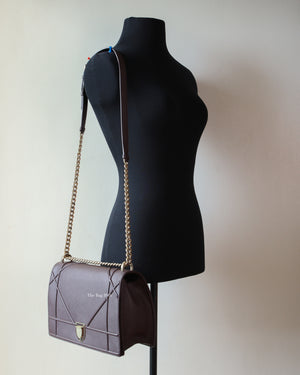 Dior Bordeaux Medium Diorama Flap Bag
