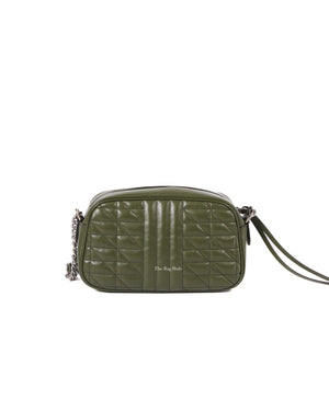 Gucci Olive Green GG Marmont Aria Small Shoulder Bag