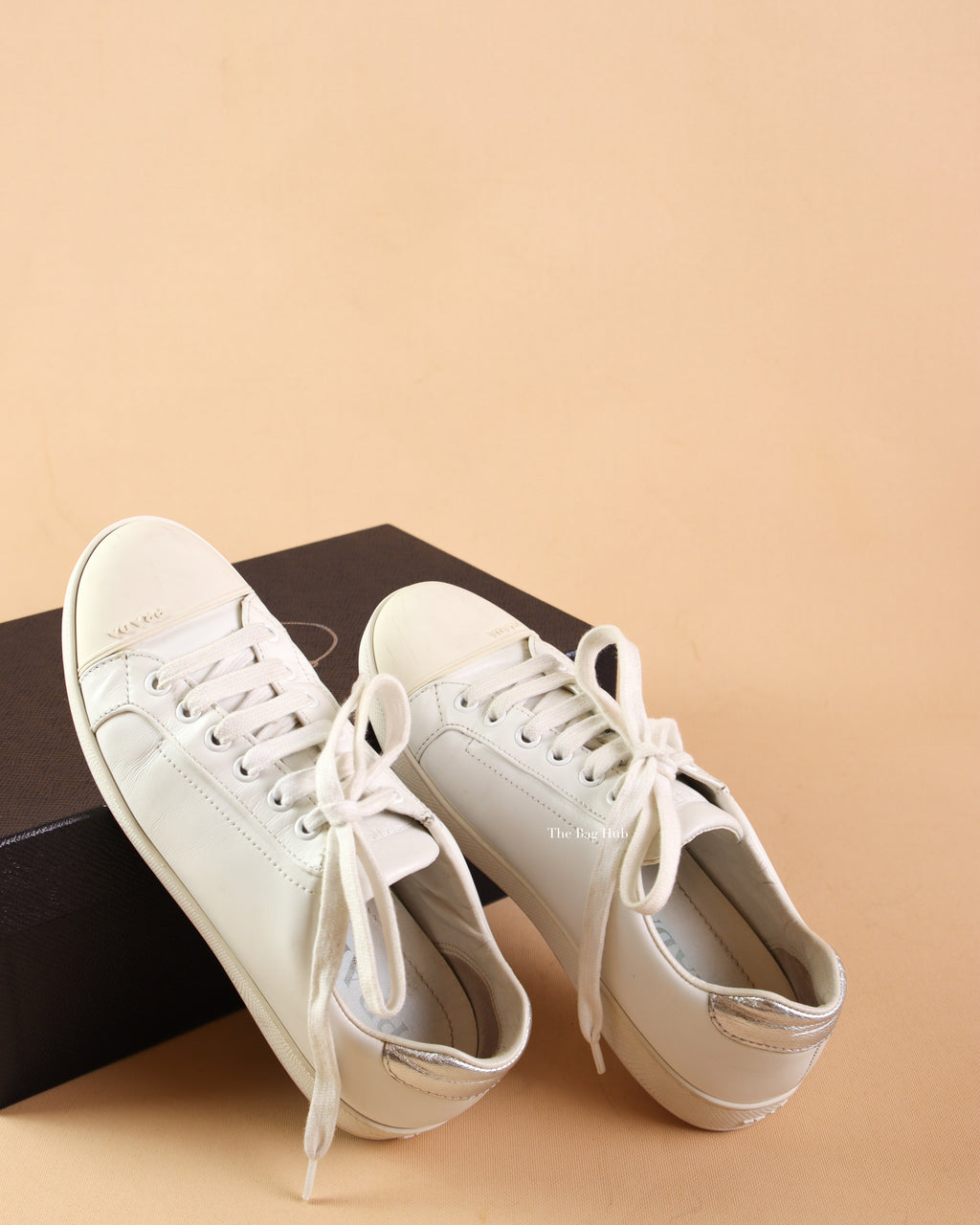 Prada White Calzature Donna Sneakers Size 35.5-1
