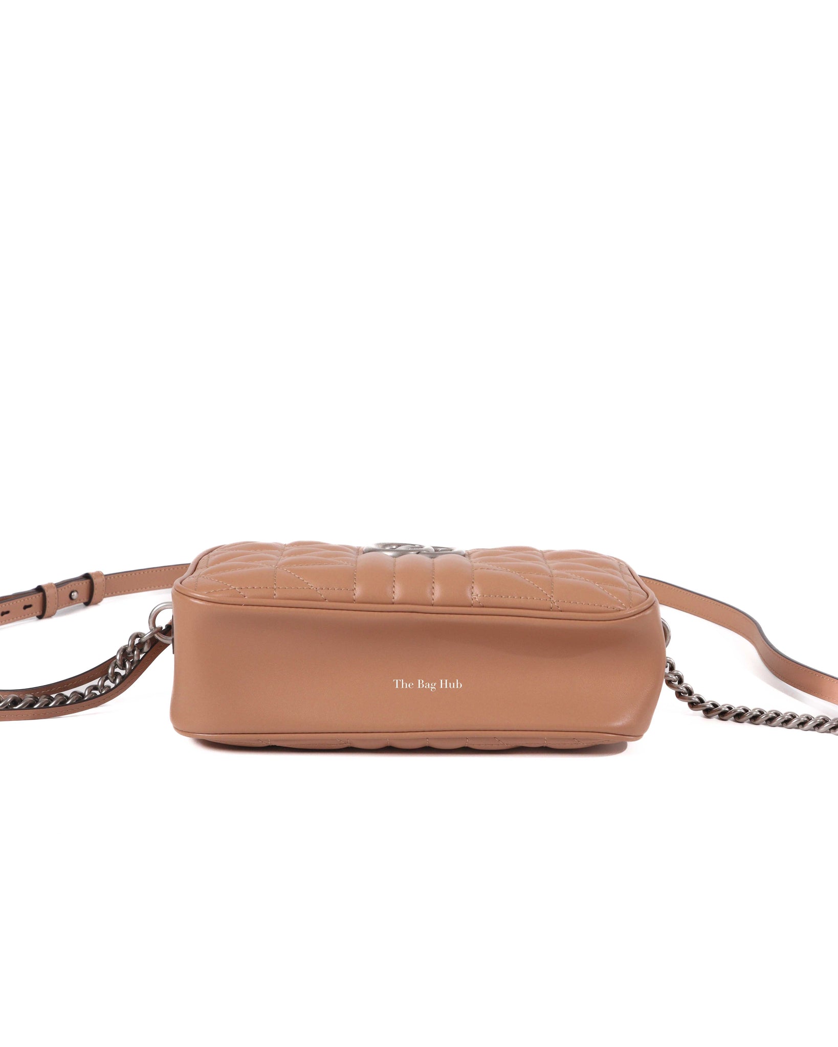 Gucci Beige GG Marmont Aria Small Shoulder Bag