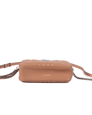 Gucci Beige GG Marmont Aria Small Shoulder Bag