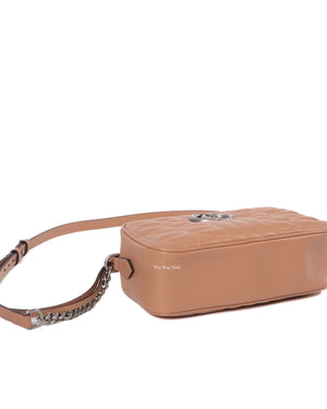 Gucci Beige GG Marmont Aria Small Shoulder Bag