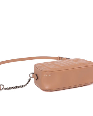 Gucci Beige GG Marmont Aria Small Shoulder Bag