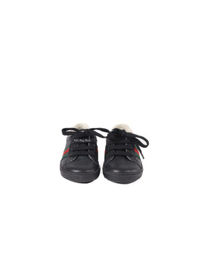 Gucci Black/Red/Green Web Toddler Low Top Sneakers Size 21