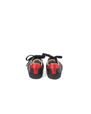 Gucci Black/Red/Green Web Toddler Low Top Sneakers Size 21