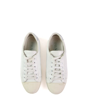 Prada White Calzature Donna Sneakers Size 35.5-4