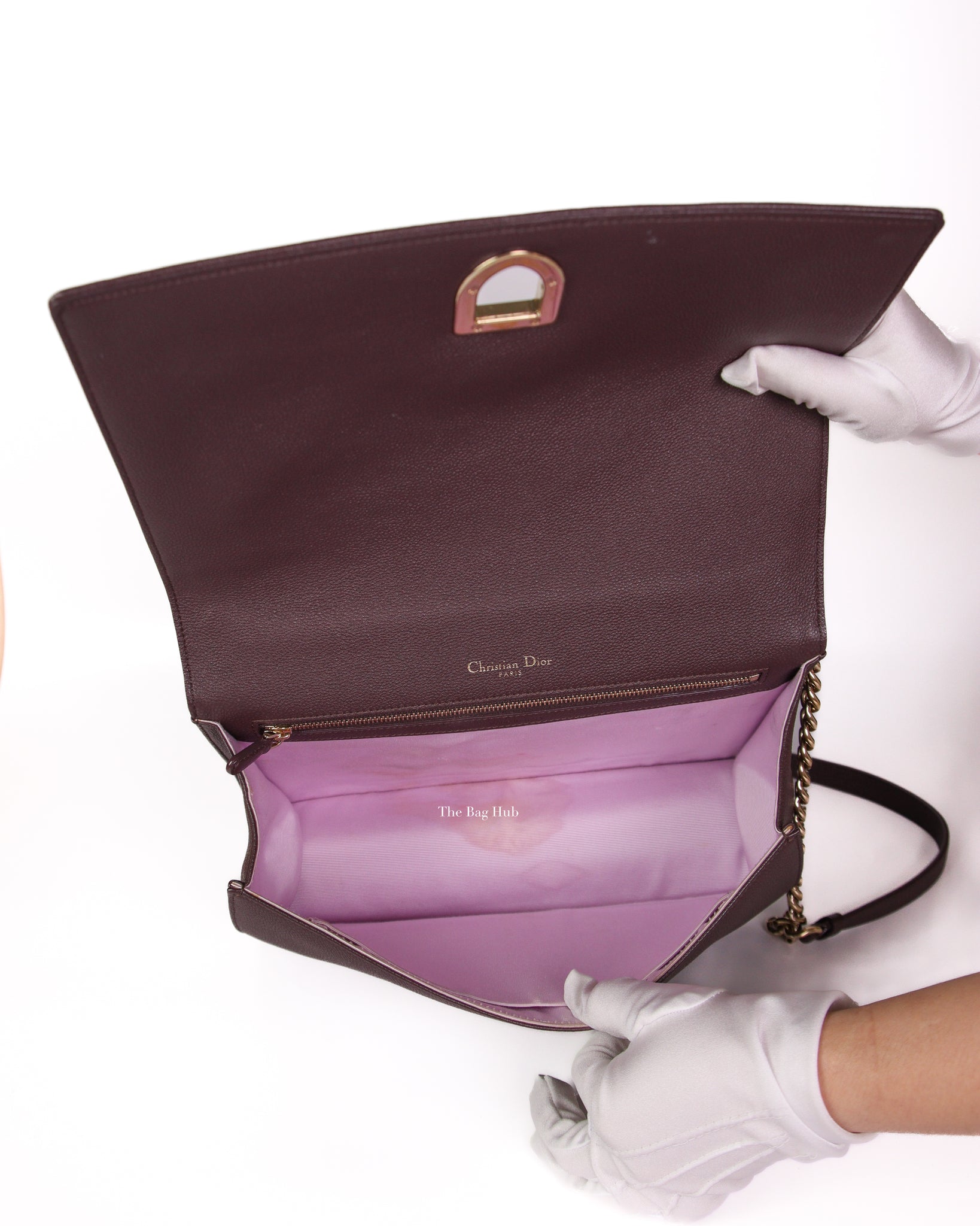 Dior Bordeaux Medium Diorama Flap Bag