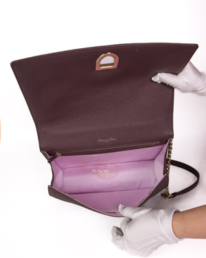 Dior Bordeaux Medium Diorama Flap Bag