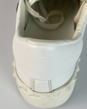 Valentino Garavani White/Pink Butterfly Embroidered Sneakers Size 36-13