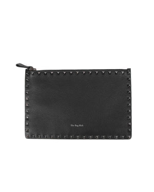 Valentino Noir Rockstud Clutch Designer | Authentic Valentino | The Bag Hub